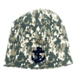 thumbnail image 2 of United States Navy USA Military Uncuffed Reversible Knit Beanie Hat, 2 of 3