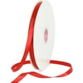 thumbnail image 1 of TONIFUL 3/8 Inch x 100yds Red Satin Ribbon Thin Solid Fabric Ribbons Roll for Gift Wrapping Invitation Floral Hair Balloons Craft Sewing Party Wedding Popsicles Decoration Valentine's Day Bouquet, 1 of 6