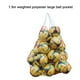thumbnail image 4 of Soidarity Bolsa de malla de bola resistente al desgarro de PU, durabilidad garantizada, ingredientes seguros, bolsa de pelota, baloncesto Deportes y aire libre Negro+Amarillo, 4 of 6