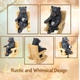 thumbnail image 3 of Rustic Brown Bear in Rocking Chair Figurine - Tabletop Decor Accent for Home, Kitchen, Office, Shelf, Coffee Table & Desk - Unique Cabin/Lodge-style Piece, 3 of 8