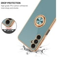thumbnail image 3 of Compatible with Samsung Galaxy A14 5G Case, Galaxy A14 Case with 360 ° Rotatable Ring Holder Kickstand Car Mount Supported Electroplated Shockproof Phone Case for Samsung Galaxy A14 5G-Grey, 3 of 15