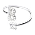 thumbnail image 1 of ZZwxWA Holiday Deals Fashionable And Opening 26 Letters With Diamond Ladies Jewelry, 1 of 2