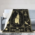 thumbnail image 2 of Yibo Blanket 12 Horoscope Astrology Bed Blankets Soft Cozy Personalized Flannel Blankets, 2 of 9