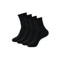 thumbnail image 3 of Hanes Moves Men's Socks Pack, 4-Pair , 360 Stretch Lightweight , , shoe size 6-12 Black, 3 of 3