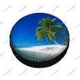 thumbnail image 4 of Nature Tropical Print Spare Tire Cover Waterproof Tire Wheel Protector for Car Truck SUV Camper Trailer Rv 14"-17", 4 of 4