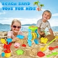 thumbnail image 4 of Beefunni Sand Toys for Toddlers Kids, Beach Toys, Truck Sandbox Toys Set, Activity Sensory Water Play Summer Outdoor Toys Gift for Kids Age 3 4 5 6+, Sand Molds Kit, 4 of 7
