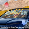 thumbnail image 5 of Binienty Highland Cow Car Windshield Sunshade Funny Auto Sun Visor Blockers UV Rays Reflective Heat Automotive Interior Sun Protection Accessories, 5 of 8