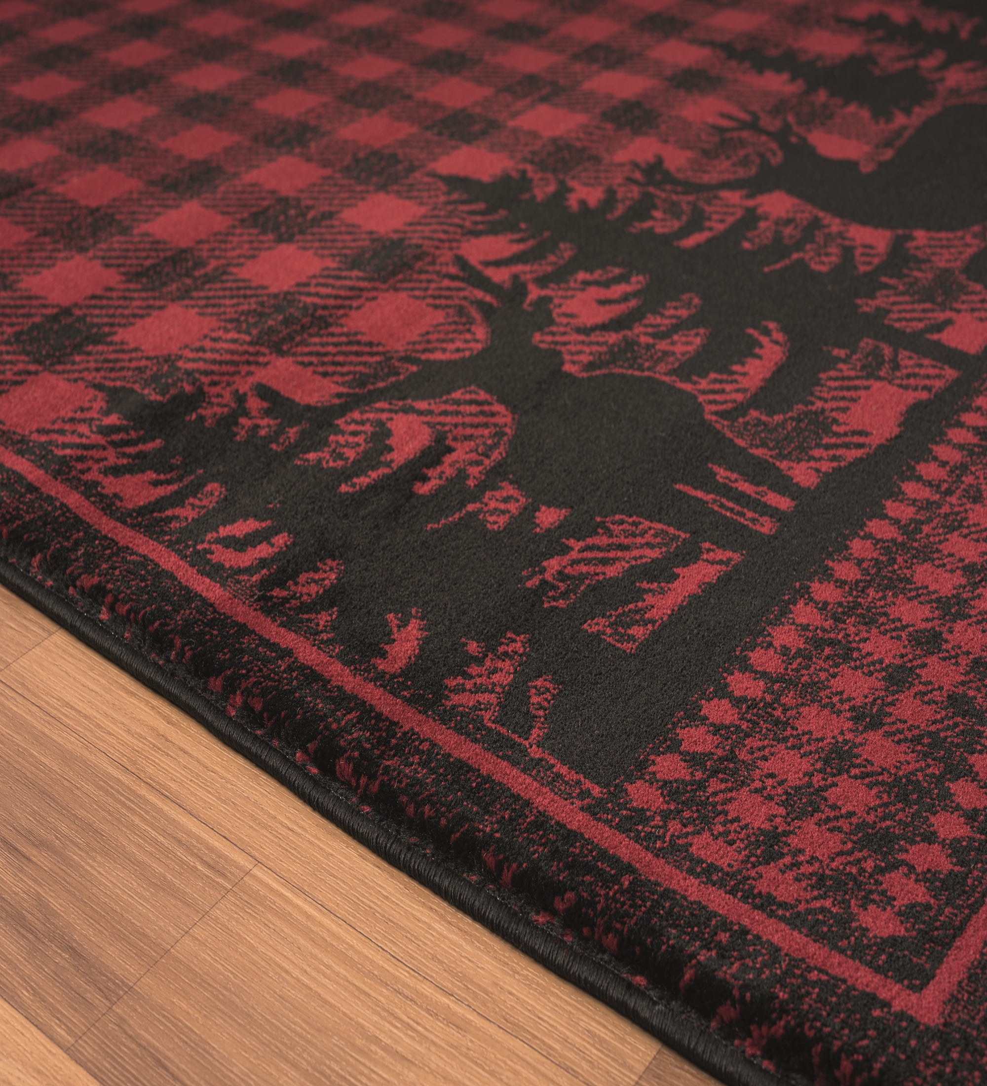 United Weavers Plateau Timber Lodge Nature Accent Rug, Red, 1'10" x 3'