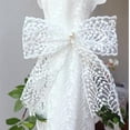 thumbnail image 3 of Pack White Bow Curtain Tiebacks Adjustable Curtain Holdbacks for Home Decoration, 3 of 4