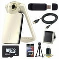 thumbnail image 2 of 6Ave Casio EX-TR60 Self Portrait/Selfie Digital Camera (Silky White) + 32GB microSD Class 10 Memory Card + Micro HDMI Ca, 2 of 3