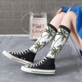 thumbnail image 5 of Naloa Palm Trees Zebra Thigh High Socks Extra Long Stretchy Sock Women Over Knee High Opaque Stocking Daily Wear, 5 of 6
