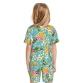 thumbnail image 3 of Picia Cute Pineapples Printed Boys' Kids-PJ Snug Fit Cotton Short Sleeve Top and Shorts 2 Piece Pajama Set-Medium, 3 of 9