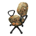 thumbnail image 2 of SCRAWLGOD Sloth Daisy Butterfly Tree Non-Slip Computer Office Chair Cover Elastic Comfortable Desk Chair Cover Easy to Install Breathable Swivel Chair Slipcover, 2 Pieces, 2 of 7