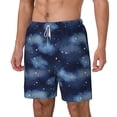thumbnail image 2 of Balery Starry Sky Mens Swim Trunks Swim Shorts for Men Quick Dry Inseam Beach Shorts with Compression Liner Pocket-Medium, 2 of 9
