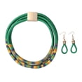 thumbnail image 3 of Collar de mujer Hugo Joyería de moda verde, 3 of 6
