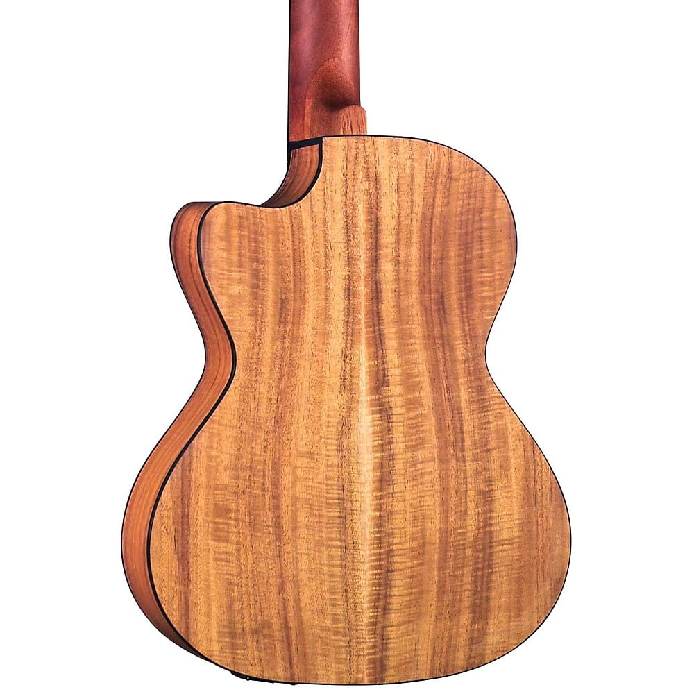 Diamond Head Flamed Acacia Electric/Acoustic Cutaway Tenor Ukulele Outfit