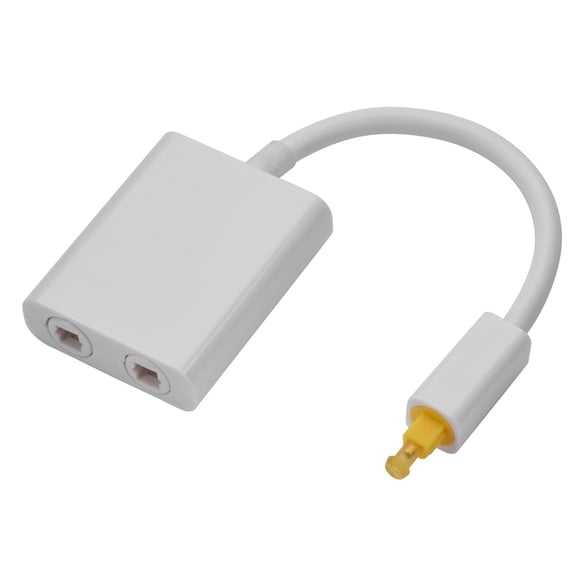 Digital Optical Audio Cable, Durable Reliable Spdif Coaxial Cable, Dual Port 1 In 2 Out For Home Room