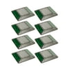 8 Pack Green Commercial Aluminum Solar Road Stud Path Dock LED Light w Anchor