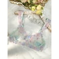 thumbnail image 4 of Blue Butterfly Bow Colorful Embroidered Flower Lingerie Set (BLUE, S), 4 of 6