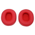 thumbnail image 2 of Casque de Remplacement Oreillettes, Écouteurs Oreillettes Isolation du Bruit Protéine Cuir Haute Flexibilité pour Écouter de la Musique Rouge, 2 of 8