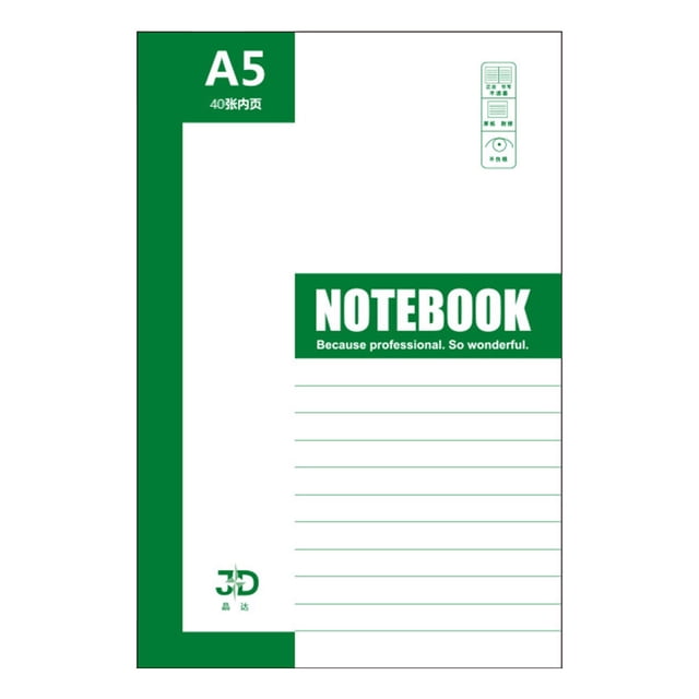 Composition Notebook Wide Ruled 1Pack 30\40sheets A5 Size Notebooks For School Notebooks For Work Wide Ruled Notebook