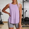 thumbnail image 3 of Perfectbot Womens Flowy Workout Tank Top Curved Hem Lightweight Relaxed Fit Athletic Yoga Shirts, 3 of 7