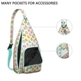 thumbnail image 2 of Owl Pattern Travel Sling Bag - Fashionable Crossbody Backpack with USB Charging Port, Perfect for Tech Essentials, 2 of 4