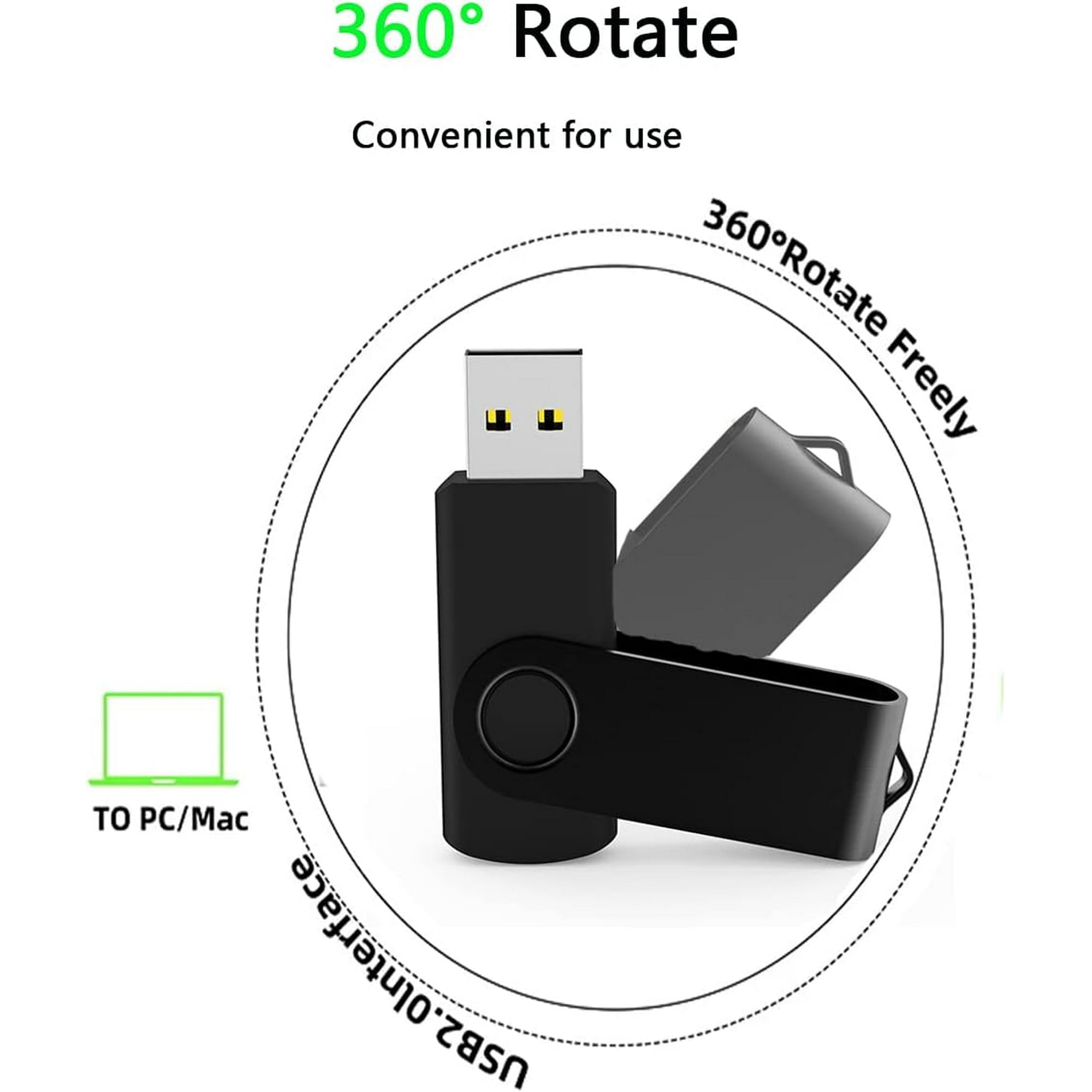 8GB USB Flash Drive Bulk Thumb Drives 50 Pack with Lanyards USB 2.0 Jump Drive 8GB Memory Sticks Zip Drive Pen Drive for Storage and Backup( BLACK 8GB*50PCS)