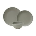 222 Fifth Bryce Grey 12 Pc Melamine Dinnerware Set