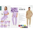 thumbnail image 4 of Medical Uniform Scrubs Top and Pants, Scrub Sets Women's, 4 of 4