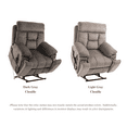 thumbnail image 6 of JUUXO Oversized Lift Recliner Chair Lay Flat 71" Length, 26-inch Extra Wide Seat Big Man Recliner, Large Power Lift Chair with Heated Massage & Hidden Cup Holder, 400 lbs, 6 of 10