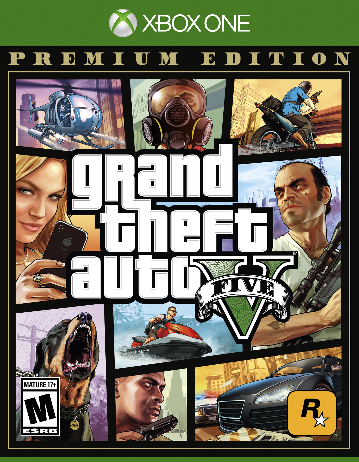 Grand Theft Auto V: Premium Edition, Rockstar Games, Xbox One, 710425590337