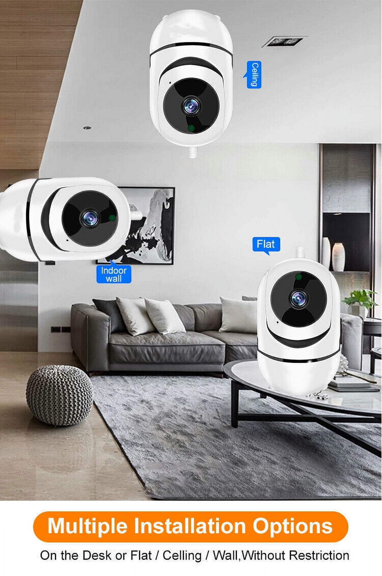 2MP 1080P FHD Wifi IP Security Camera Baby Monitor Smart Indoor CCTV PTZ Camera