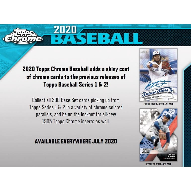 2020 Topps Chrome Baseball Cards - Base & Rookie Cards #1-200, Singles Available