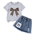 thumbnail image 4 of Ccpelsie Toddler Girl Summer Clothes Outfit T-Shirt Top Short Set Girl Clothes for Summer Wear K,4-5 Years, 4 of 4