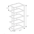 thumbnail image 2 of MoNiBloom Bamboo 5 Tiers 15 Pairs Adjustable Shoes Rack, Corner Organizer Shelf, Natural, for Entryway, 2 of 11