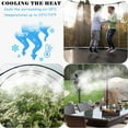 thumbnail image 6 of IRmm  Misters for Outside Patio, 29.5FT（9M） Misting Cooling System, Patio Misters for Cooling Outdoor with 10 Mist Nozzles+3/4" Brass Adapter, Outdoor Misters for Patio, Garden, Trampoline, 6 of 7