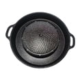 thumbnail image 2 of Luzkey 2 in 1 Round Grill Pan Korean BBQ Grill Multifunctional Non Stick Hot Pot BBQ Stoves Outdoor Barbecue Meat Tray for Party Home S, 2 of 8