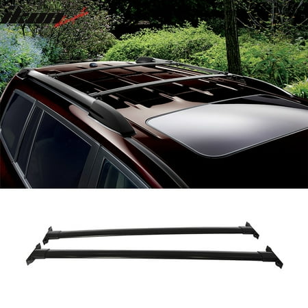 - Fits 08-13 Toyota Highlander OE Factory Style Roof Rack Cross Bar Black