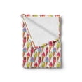 thumbnail image 2 of Ice Cream Soft Flannel Fleece Throw Blanket, Tasty Summer Desserts Refreshments Soft and Food Frosting Various Flavors, Cozy Plush for Indoor and Outdoor Use, 50" x 60", Multicolor, by Ambesonne, 2 of 6