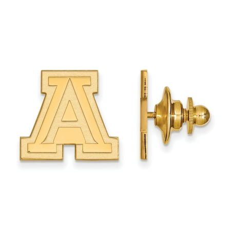 Solid 14k Yellow Gold University of Arizona Lapel Pin