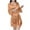 Brown, variant on Nmnitkp Robes for Women Premium Healthy Fabric Women's Satin Robe Kimono Bathrobe 3/4 Sleeve Ruffle Belted Robes Soft and Skin-Friendly Silk Robes for Women