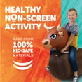 thumbnail image 2 of Waddle Large Brown Bull Hip Hopper Inflatable Hopping Animal Bouncer , 250lbs , Ages 5+, 2 of 8