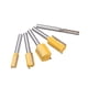 thumbnail image 3 of 5 piezas de mortaja / plantilla de fresado de brocas de fresado de 1/4 '' herramienta de vástago CUTICAT Flush Trim Router Bit, 3 of 6