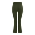thumbnail image 4 of frariair Womens Yoga Pants with Pockets Plus Size Flare Leg Leggings Stretchy High Waisted Bootcut Wide Leg Yoga Pant Green 1 PC, 4 of 6