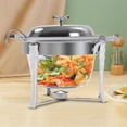 thumbnail image 2 of Fichiouy Stainless Steel Food Warmer Chafing Dishes Buffet Set for Parties Warming Tray, 2 of 10