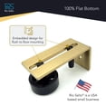 thumbnail image 3 of Rio Salto Gold Barn Door Floor Guide 2-Pack Hardware Kit Adjustable Width Sliding Hardware Modern Barn Interior Gold Brushed Brass Panel Light Gold Roller Floor Guide, Wall Mount - 2 Pack, 3 of 6