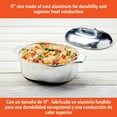 thumbnail image 3 of IMUSA 11in H. Cajun Cast Aluminum Oval Roaster with Lid, 3 of 8