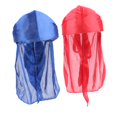 thumbnail image 1 of 2 Piezas Headwear Scarf Bandana Turban - Rojo + Azul Real Sunnimix Sombreros de moda para hombres y mujeres, 1 of 2
