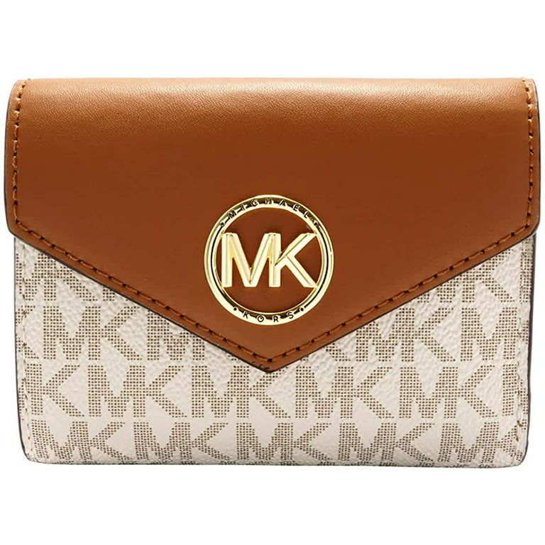Buy Michael Kors Women Brown MK Sigil Envelope Trifold Wallet Online -  724714
